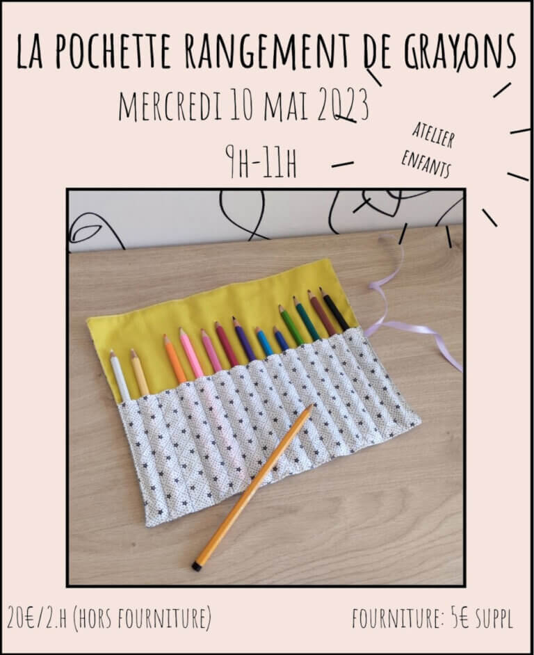 La pochette rangement de crayons